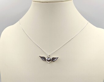 TWICE着用【WING BLING】[925Silver] Delina Heart Necklace Amazon.com: Sora Tuki Heart Necklaces for Women Silver Heart