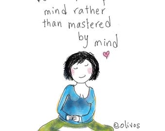 inspirational Art on canvas, Inspirational Gifts, Meditation room decoration, spiritual art print