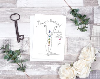 Encouraging Greeting Card, You can do it Card, You are pure potentiality, Inspirational Card