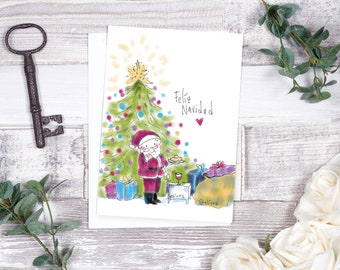 Feliz Navidad Greeting Card, Feliz Navidad Card, Merry Christmas in Spanish card