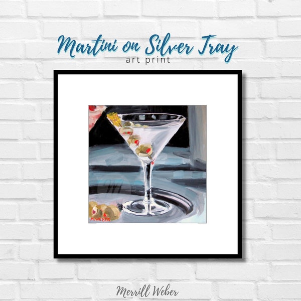Dirty Martini Painting Etsy
