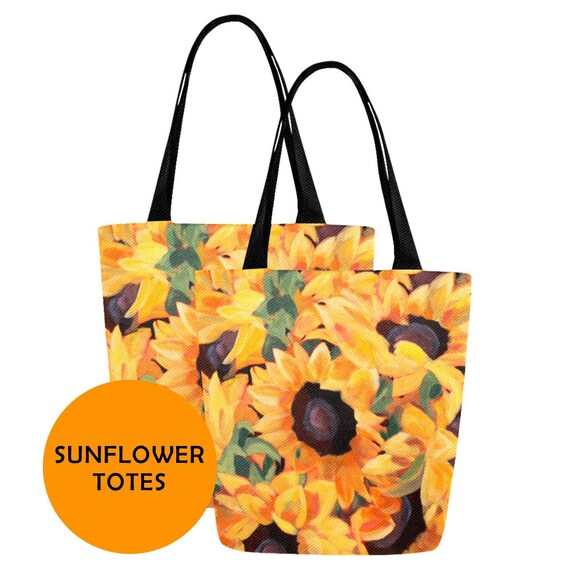 sunflower tote bag