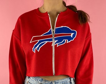 Sudadera corta con cremallera de los Buffalo Bills