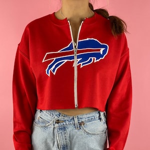Buffalo Bills Cropped Zip-up Sweatshirt