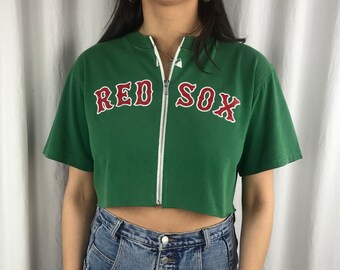red sox crop top