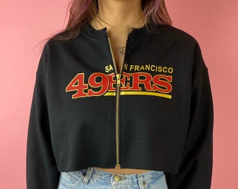 Sudadera corta con cremallera de los San Francisco 49ers