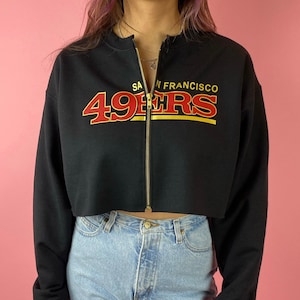 San Francisco 49ers Cropped Zip-up Sweatshirt