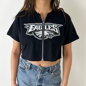 Philadelphia Eagles Kurzes T-Shirt mit Reißverschluss