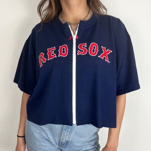 WMS] Womens Varsity Crop T-Shirts Boston Red Sox - MLB Global