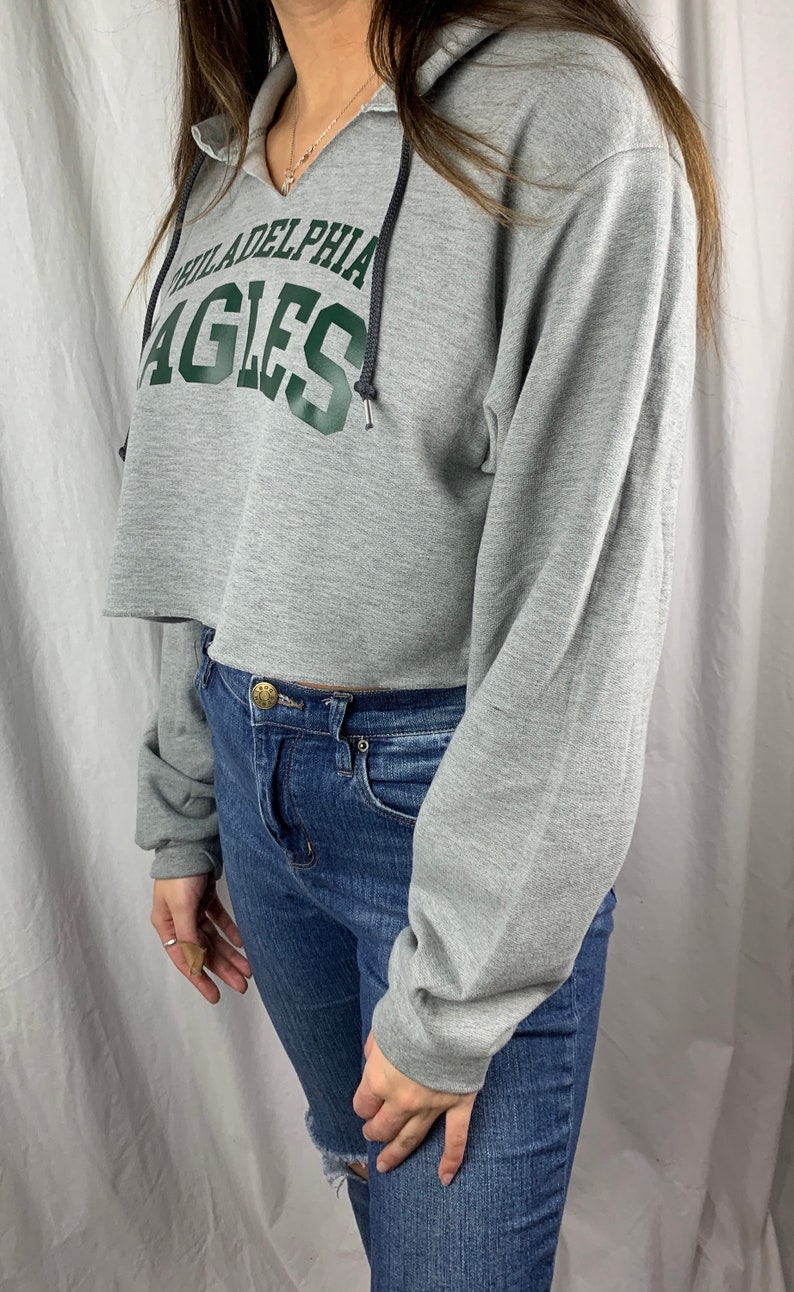 eagles cropped hoodie