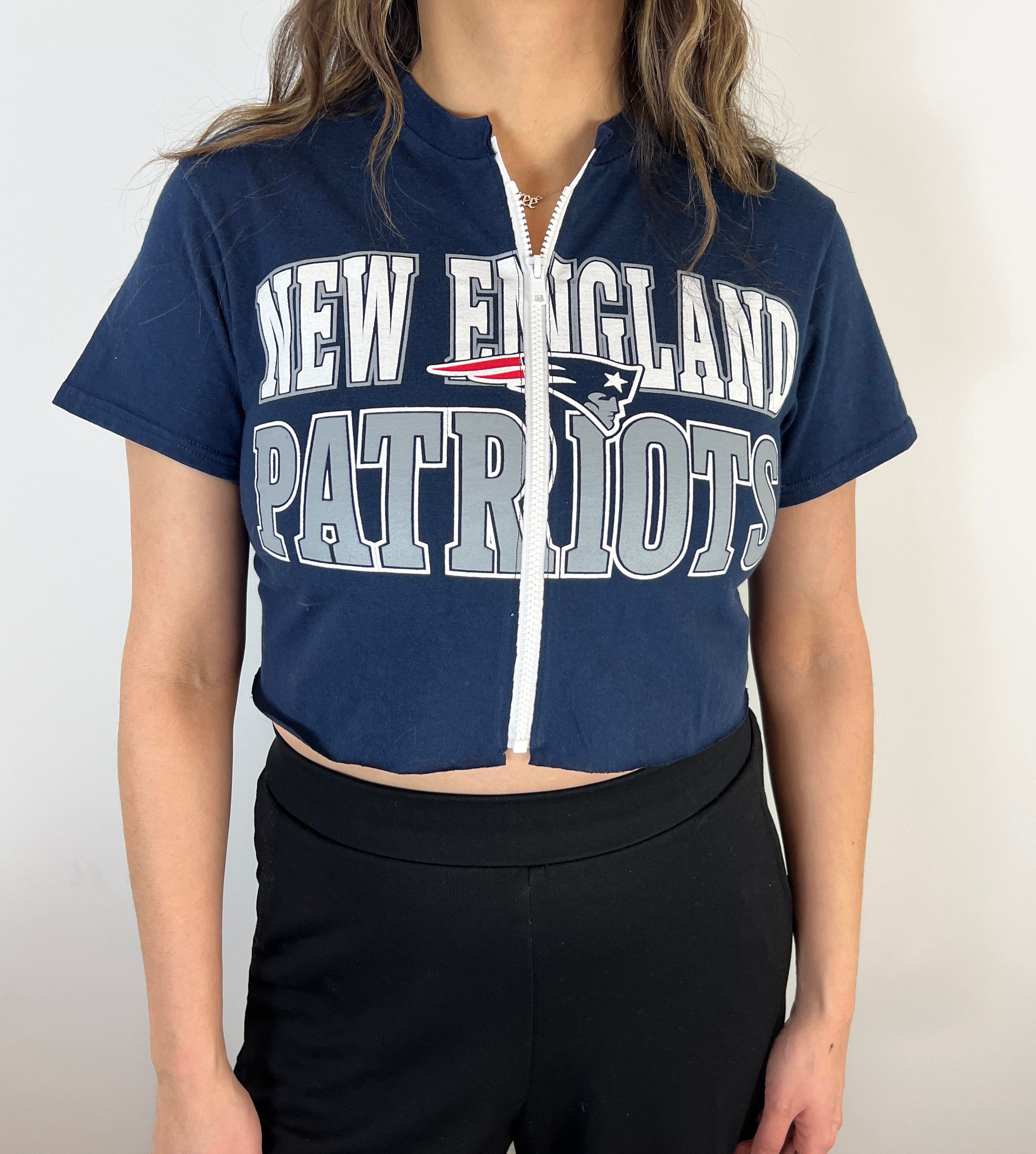 patriots crop sweatshirt