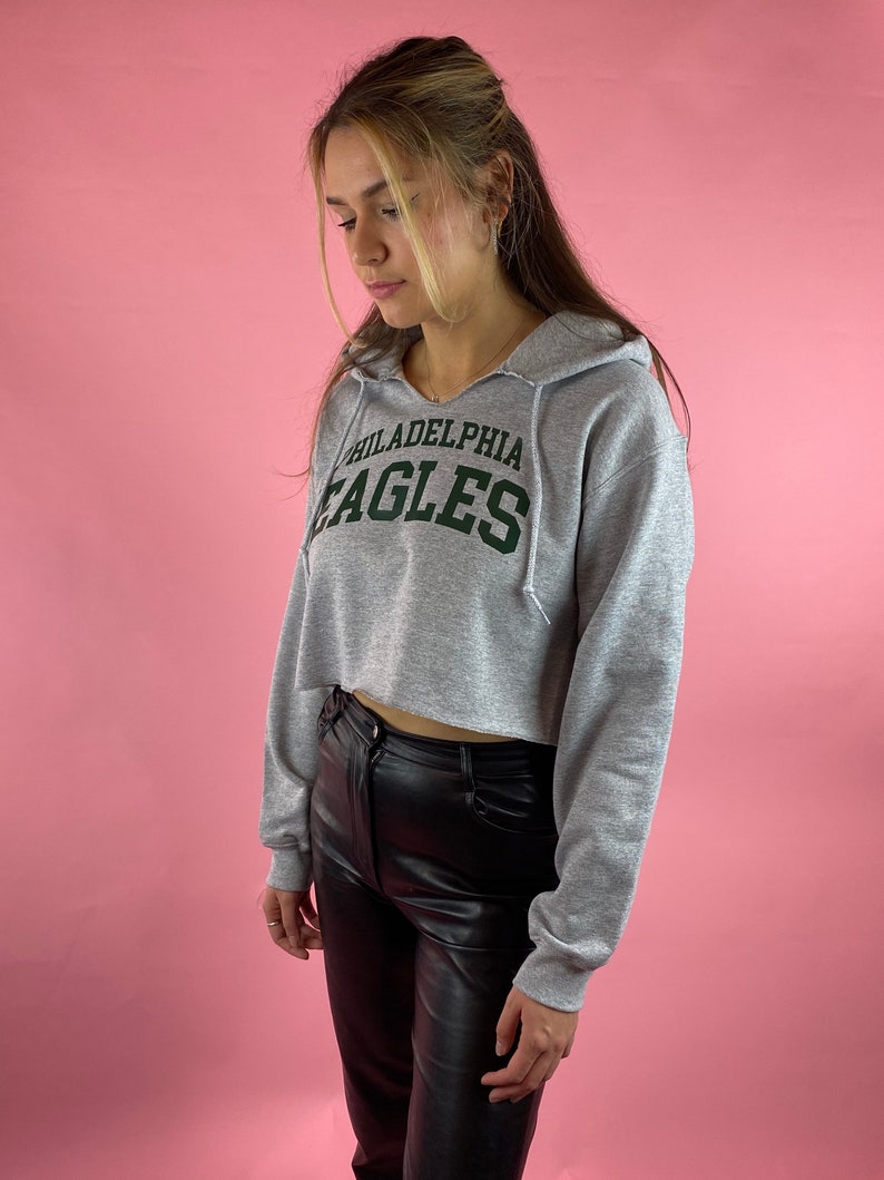 eagles cropped hoodie