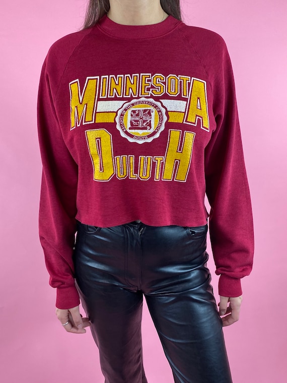 Vintage University of Minnesota Cropped Sweatshirt