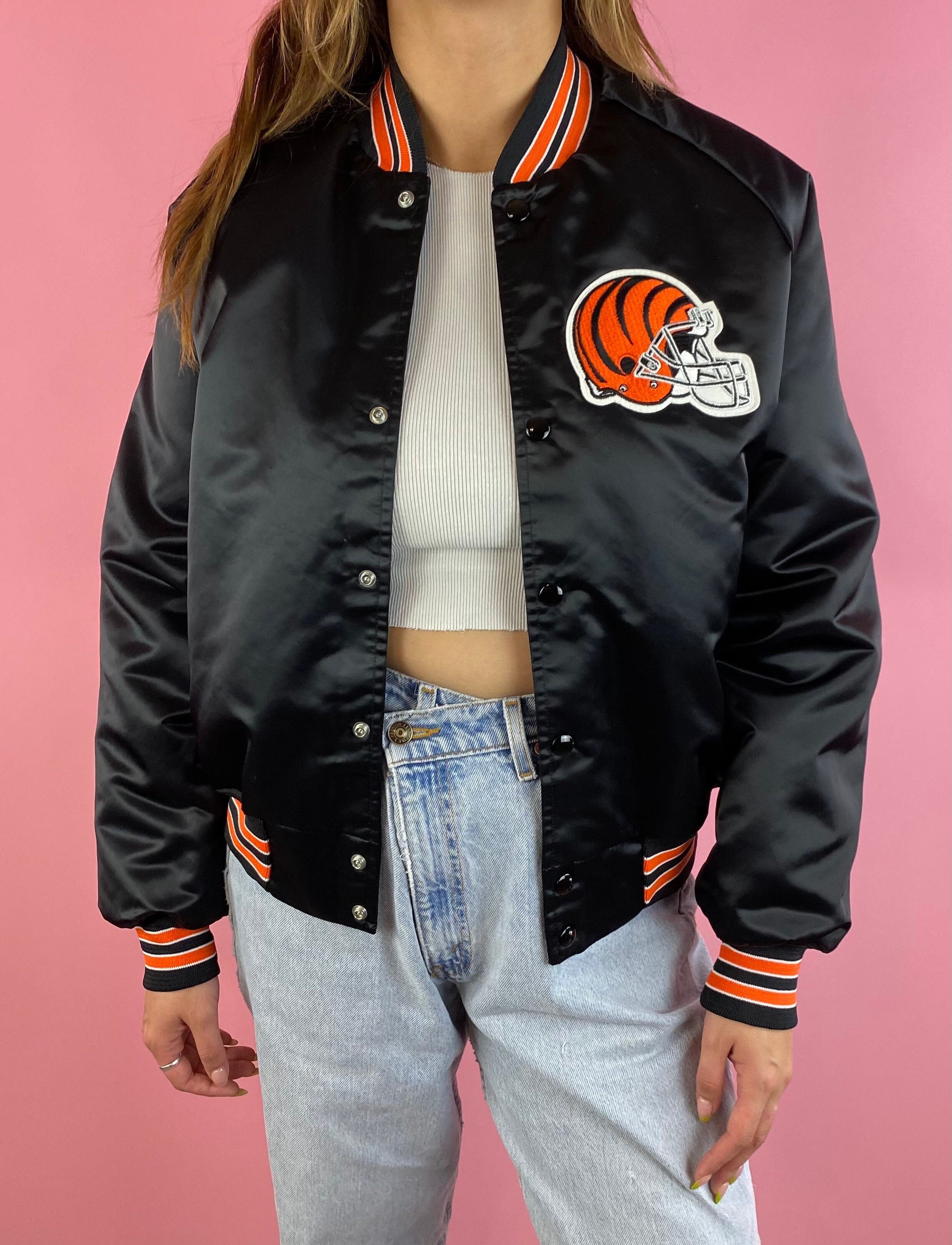Vintage Cincinnati Bengals 90's Satin Bomber Jacket S - Etsy Canada