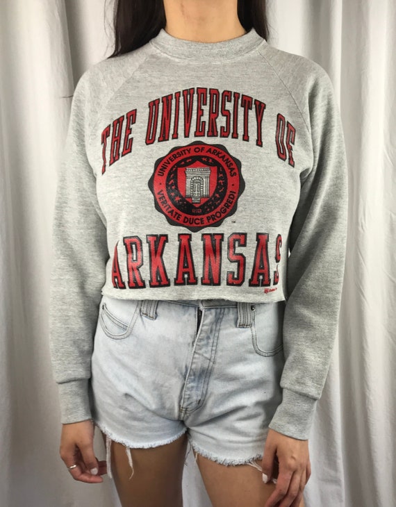 Vintage University of Arkansas Razorbacks Cropped 