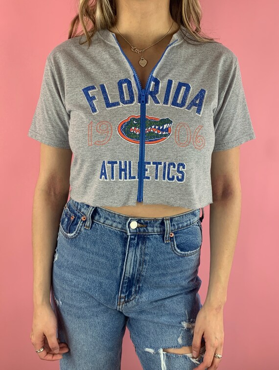 Florida Gators Cropped Zip-up Tee S 