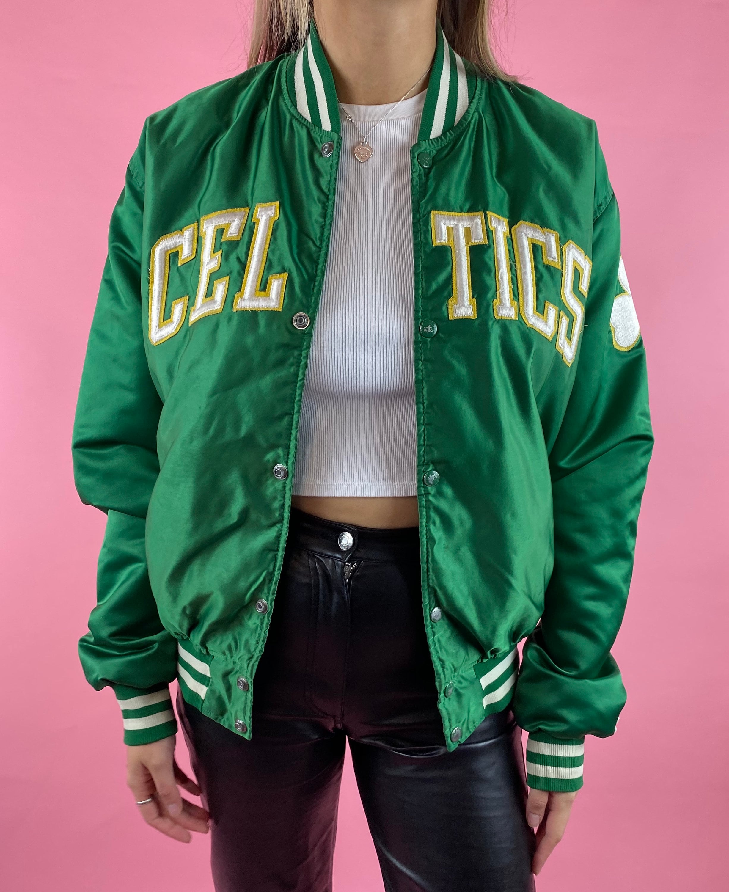 boston celtics leather jacket