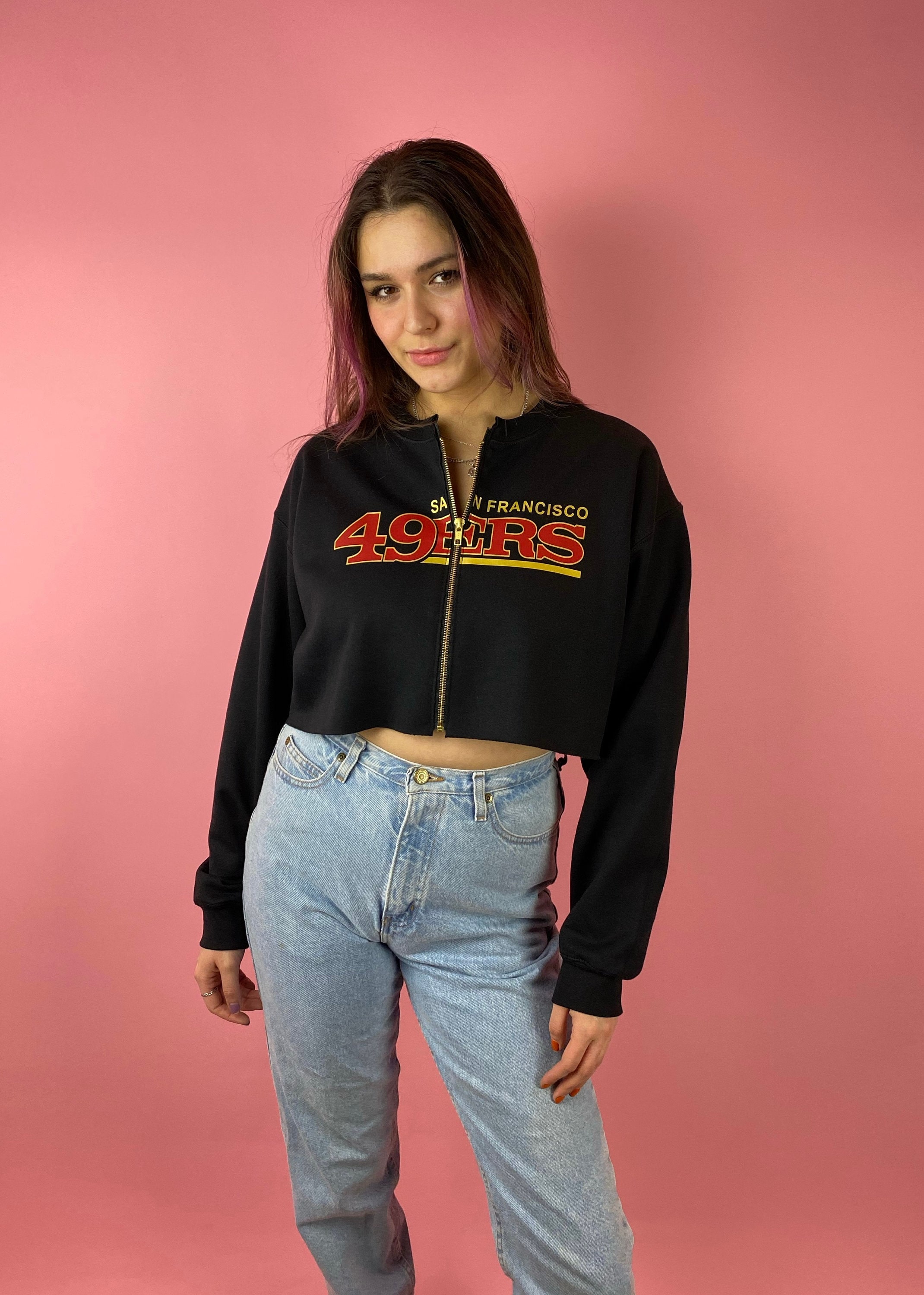 49ers cropped sweatshirt