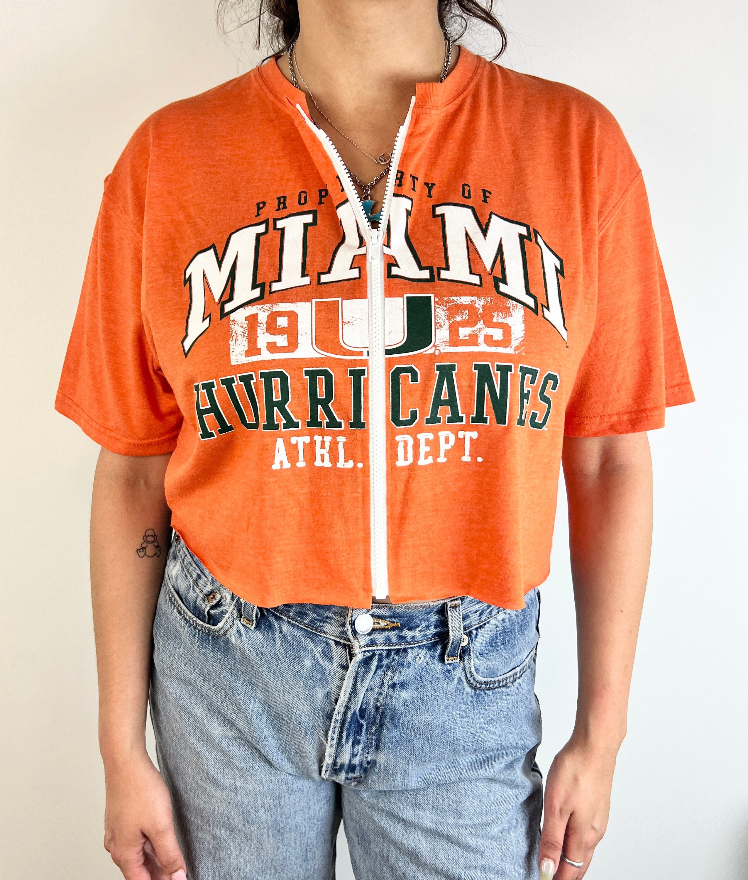 Miami Hurricanes Women's Logo Crop