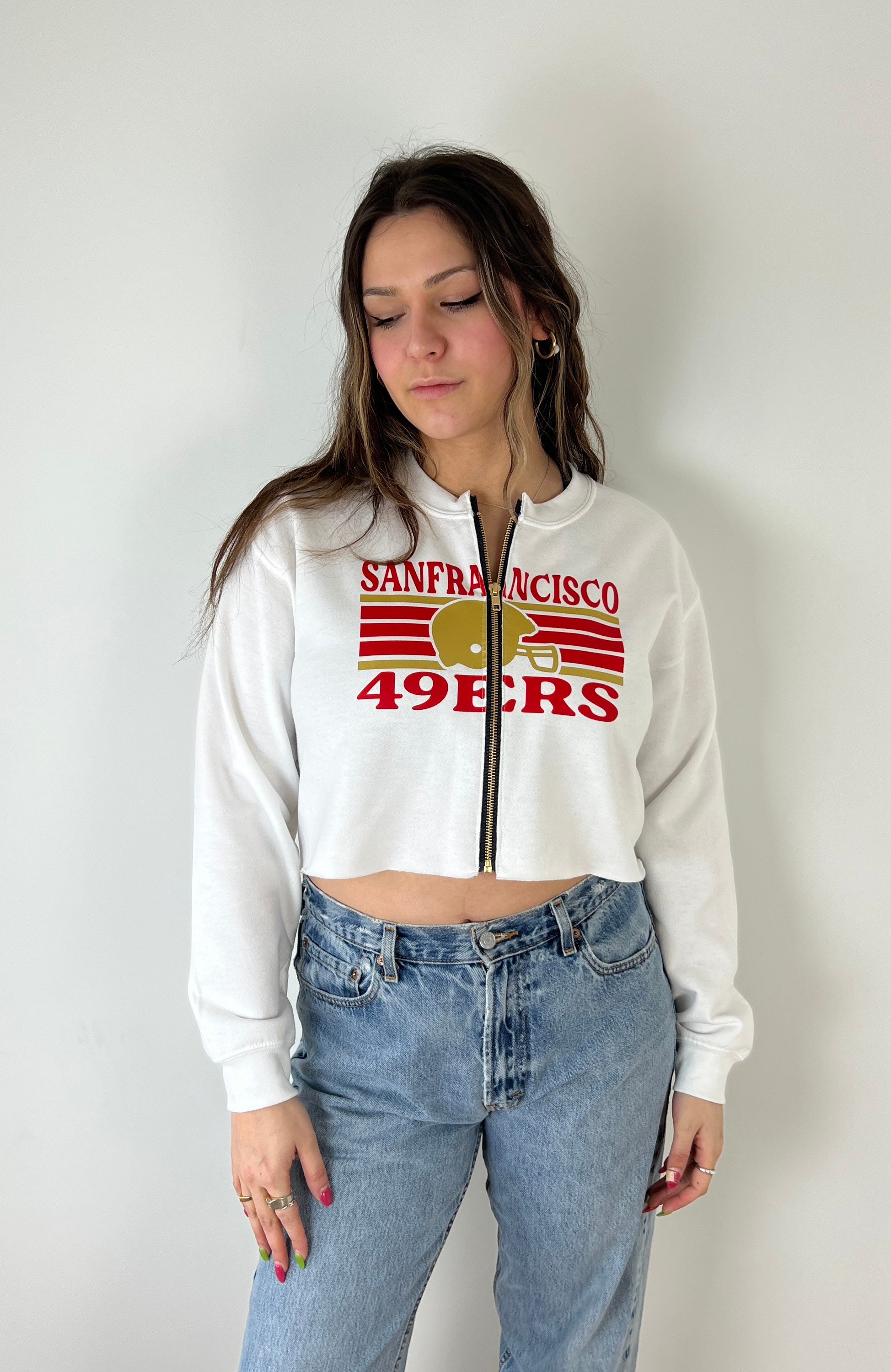 San Francisco 49ers Cropped Sweatshirt - Etsy