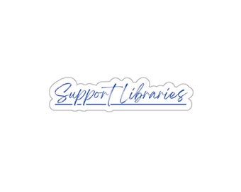 Sticker pour bibliothèques de support (bleu