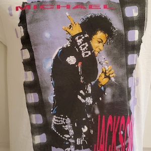 MICHAEL JACKSON *BAD Tour 1988* Large-Original-Authentic-Deadstock-Vintage-Single stitch