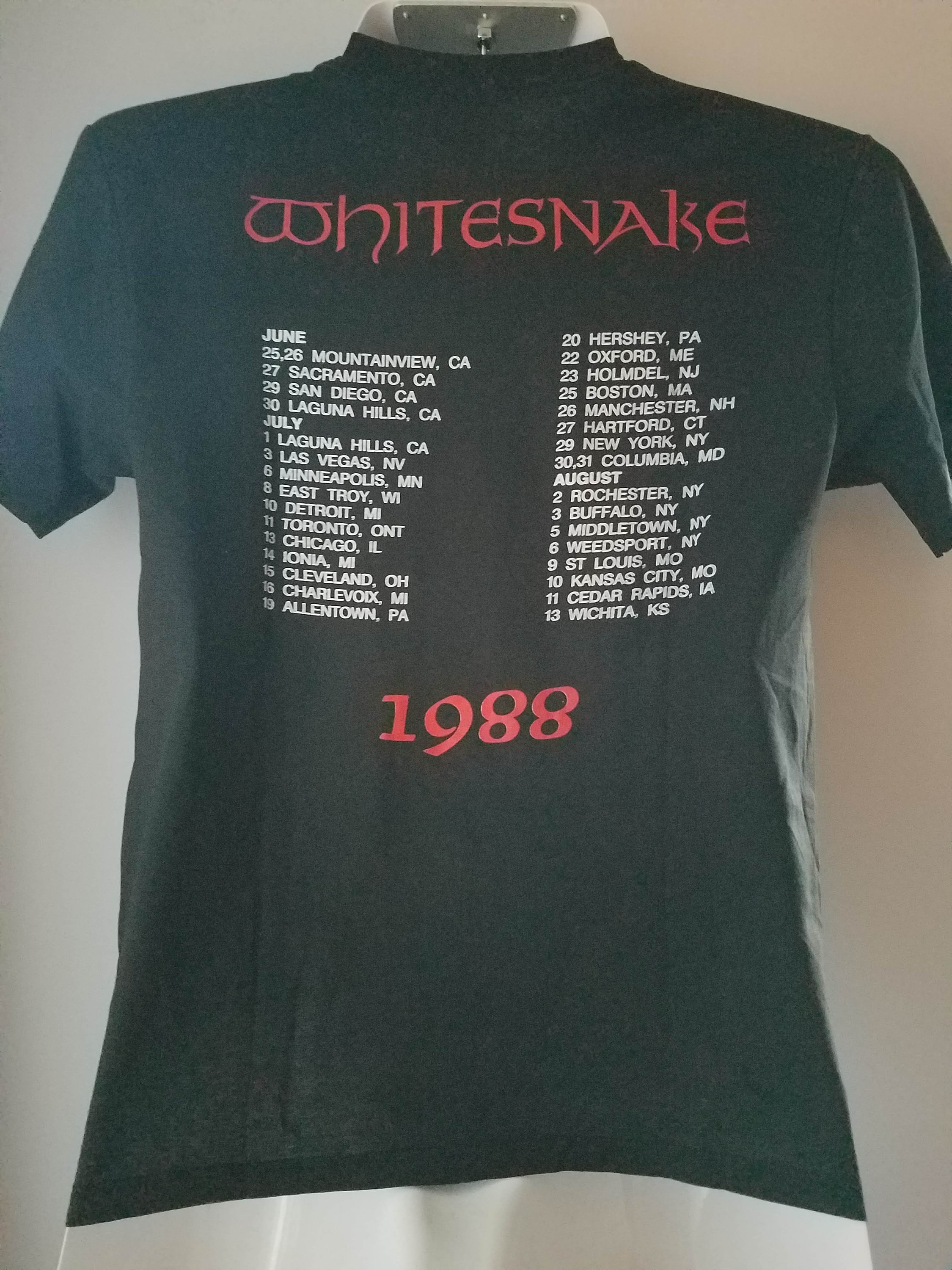 WHITESNAKE MINT 1988 Tour Deadstock-large-vintage-original - Etsy