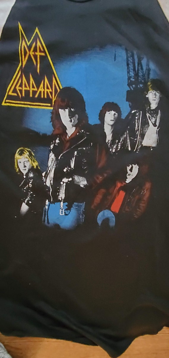 DEF LEPPARD Vintage Pyromania 1983 raglan *Rock Br