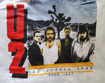 U2 ~MINT ~Vintage *The Joshua Tree Tour 1987*  Deadstock-Large-Authentic-Original-Single stitch