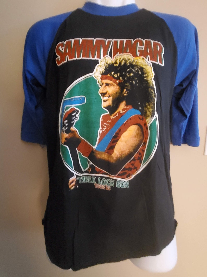 SAMMY Hagar~mint-vintage *three Lock Box Tour 83* Xl-vintage Bootleg ...