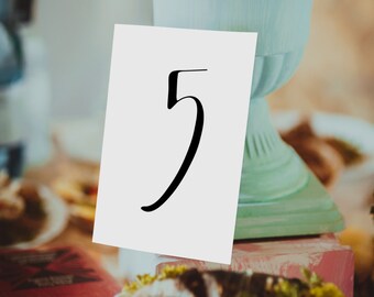 Table Numbers 1-30, Instant Download! Each table number measures 4x6 inches. **Printable Item**