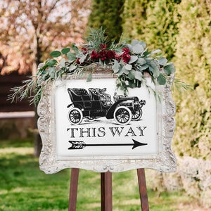 Vintage Wedding Sign for Parking (Printable)