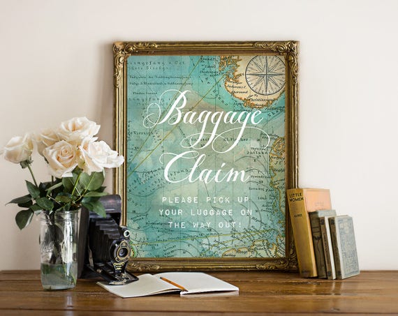 Printable Baggage Claim Sign