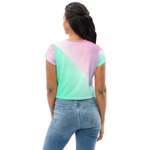 LADIES CROP TEES - Shirt, Crop Top, Gift For Her, Stylish Crop Top