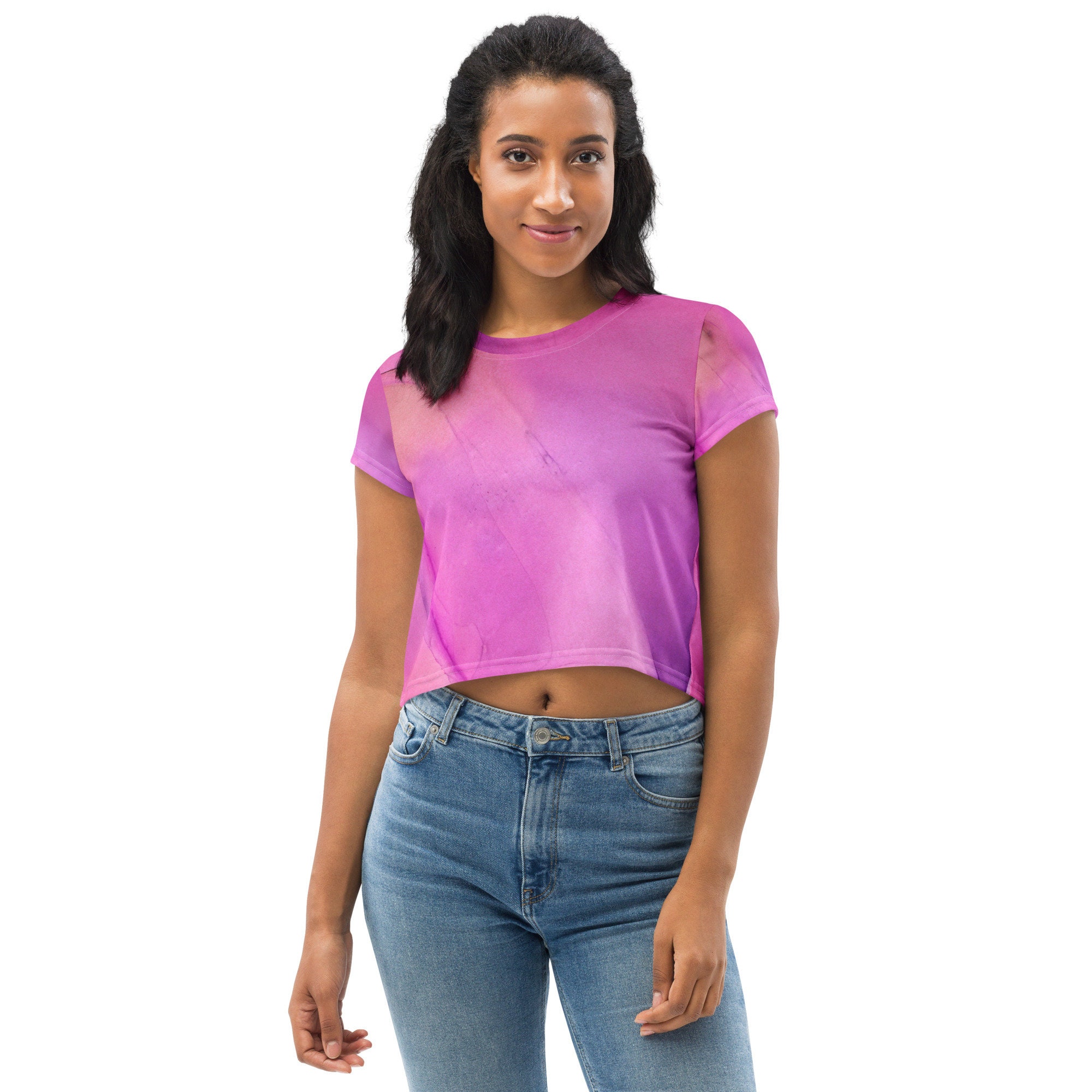 LADIES CROP TEES - Shirt, Crop Top, Gift For Her, Stylish Crop Top