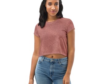 LADIES CROP TEES - Shirt, Crop Top, Gift For Her, Stylish Crop Top