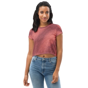 LADIES CROP TEES - Shirt, Crop Top, Gift For Her, Stylish Crop Top