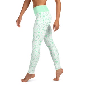 MINT GREEN LEGGINGS - Simple Soft Yoga Leggings - Yoga Capri Legging - Women Active Wear - Unique Gift For Her - Compression Leggings