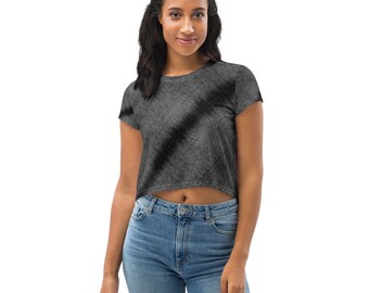 LADIES CROP TEES - Shirt, Crop Top, Gift For Her, Stylish Crop Top
