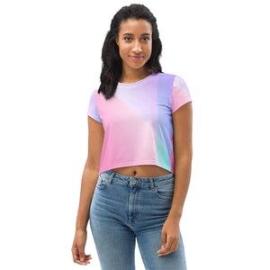LADIES CROP TEES - Shirt, Crop Top, Gift For Her, Stylish Crop Top