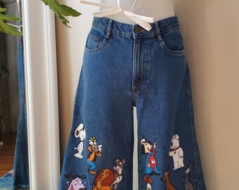denim harem pants zara