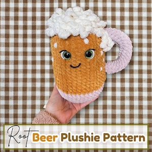 Crochet Root Beer Mug Plushie Pattern (US Terms)