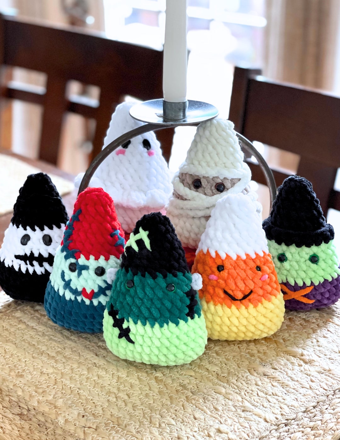 Crochet Halloween Candy Corn Pattern: Amigurumi Bundle (digital ...