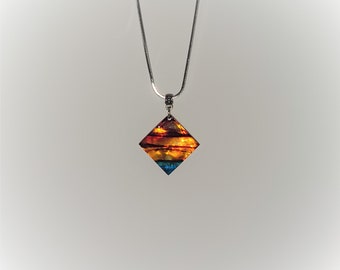 Hawaiian Sunset Diamond Necklace