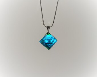Blue Wave Diamond Necklace