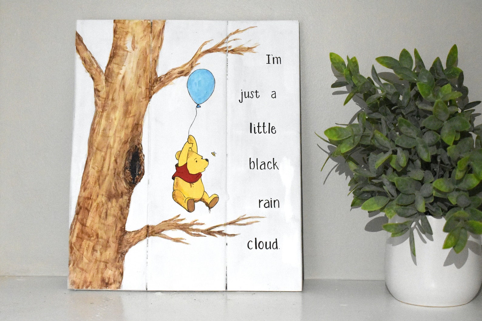 Winnie the Pooh i'm Just A Little Black Rain - Etsy