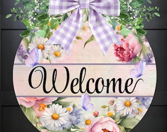 Owl Funny Round Welcome Sign Png Printable, Sarcastic Front Door Decor ...
