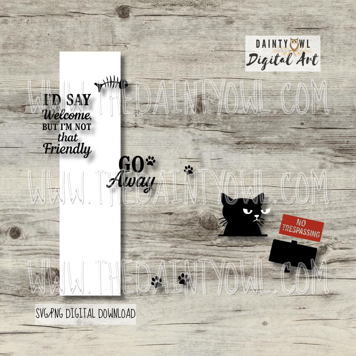 Work Sign Grumpy Cat SVG/PNG Grumpy Cat Go Away Porch Sign: Sarcastic Cat Art (digital ...