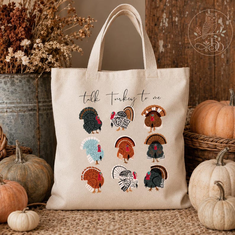 Talk Turkey to Me PNG: Thanksgiving Turkey Chart Design (Digital Download) Bild 5