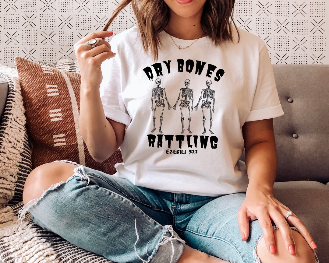 Dry Bones Rattling PNG SVG Halloween Christian Design Bones Etsy